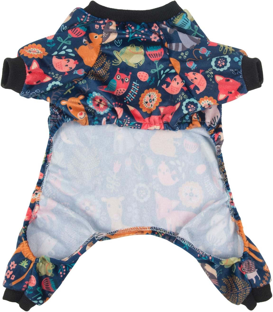CuteBone Small Dogs Outfit Soft Puppy Onesies Pjs Dog Pajamas Pet Coat Cat Apparel Comfy Doggie Jumpsuit Bodysuit for All Seasons P75XL