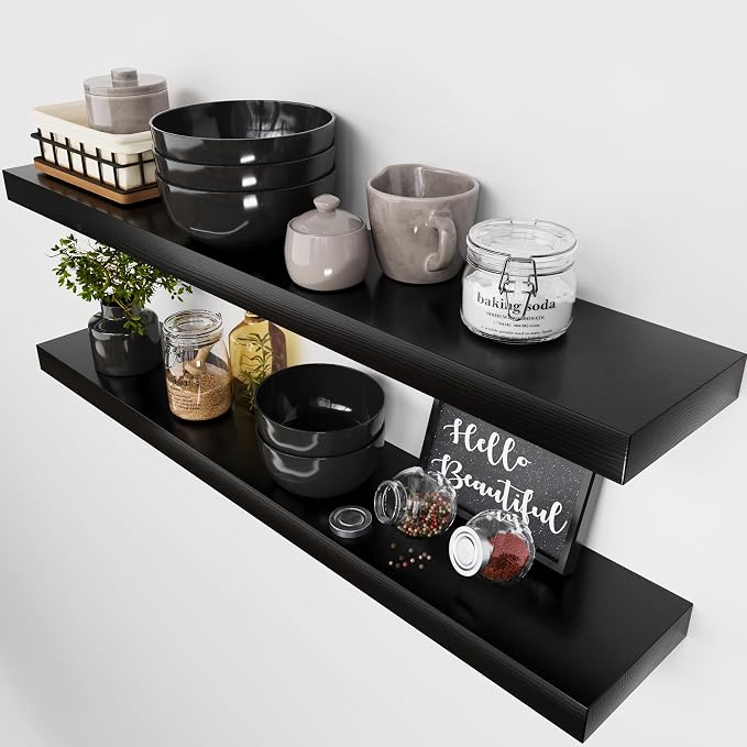 BAOBAB WORKSHOP Wood Floating Shelves