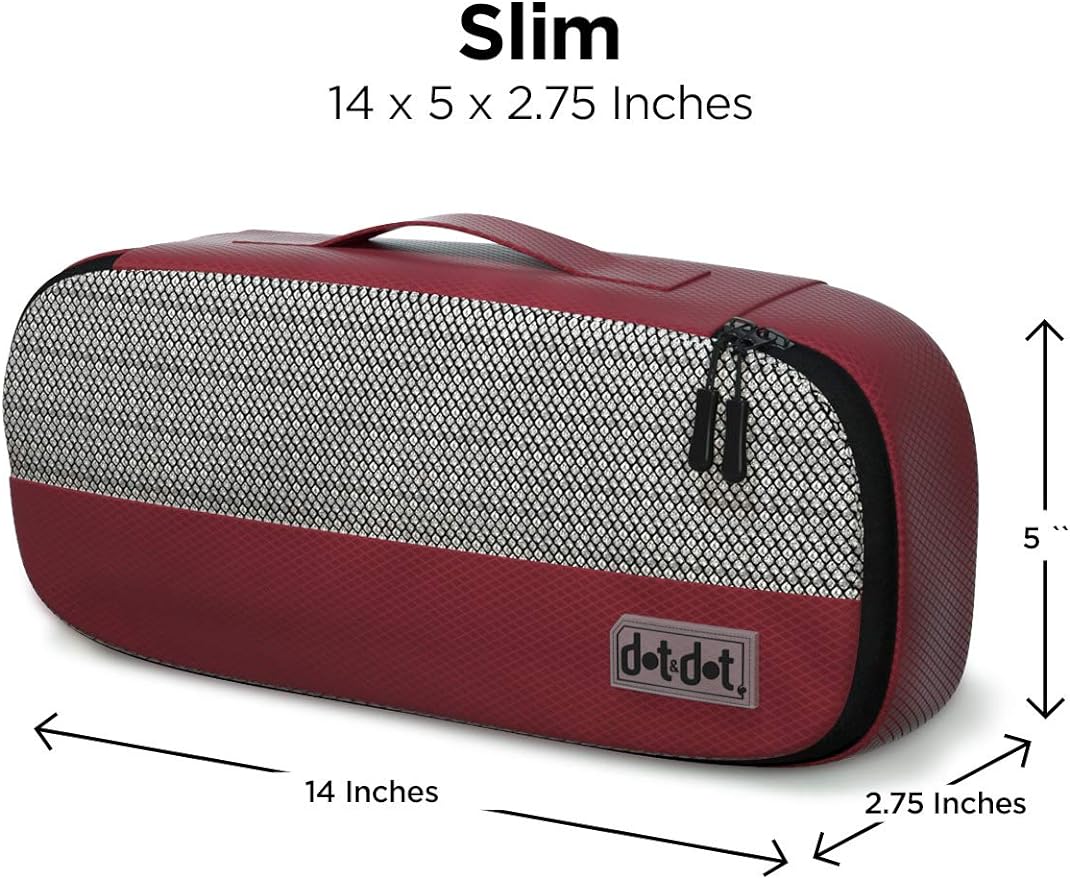 Slim Packing Cubes for Suitcases - 5 Pcs set of Packing Cubes for Travel Carry on Suitcase Organizer Bags - Travel Cubes Organizer Bags for Luggage