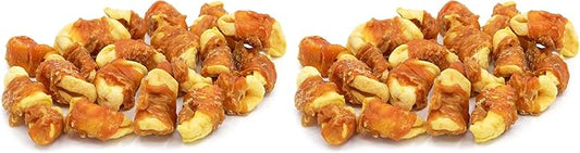 Jungle Calling Dog Treats, Skinless Chicken Wrapped Apple Treats, Gluten and Grain Free, Chewy Dog Bites for Balanced Nutrition, 10.6oz (Pack of 2)