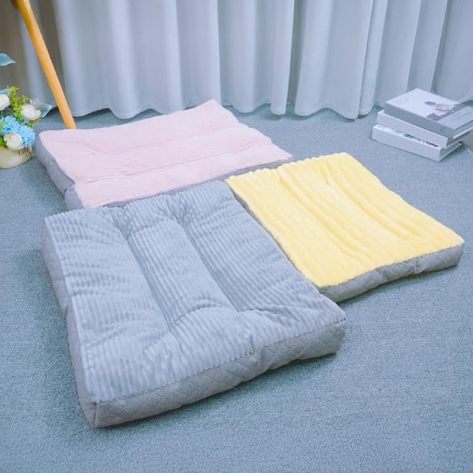 Dog Bed,pet Beds & Furniture,Machine-Washable Cushion for Dogs and Cats,Suitable for Dogs, Floor Furniture Use Yellow M