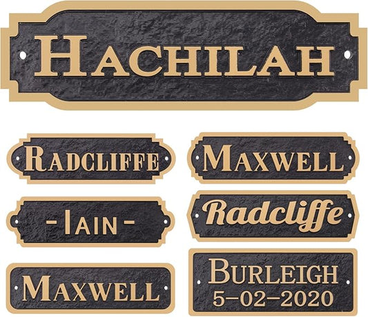 Acrylic Horse Stall Name Plate, 2.4" x 8" Personalized Stall Signs, UV Protected, Custom Pet Name Sign, All Weather Adhesive, Mounting (Rose Gold, Style 2)
