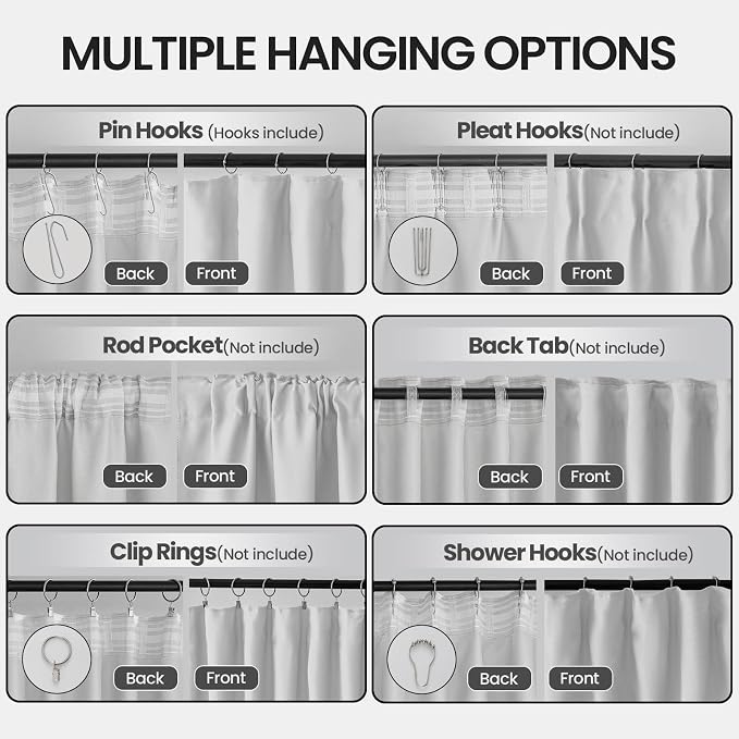 Floor to Ceiling Curtain for Wall Ceiling Mount Track