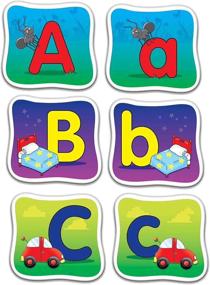 The Learning Journey: Match It! Memory - Alphabet - Capital and Lowercase Letter Matching Game with 26 Matching Pairs - Memory Games for Kids 3 and Up - Award Winning Toys