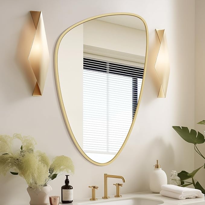 WallBeyond Asymmetrical Mirror, Irregular Wall Mirror, Wall Mirrors Decorative