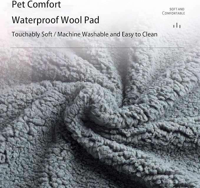 Waterproof Pet Blanket, Lovers Blanket Reversible Plush Sherpa Fleece Furniture Protector for Sofa, Bed & Couch, Liquid & Pee Proof Dog Blanket Cover for Dogs Cats Lovers Couples (Black, XS(20"x28"))