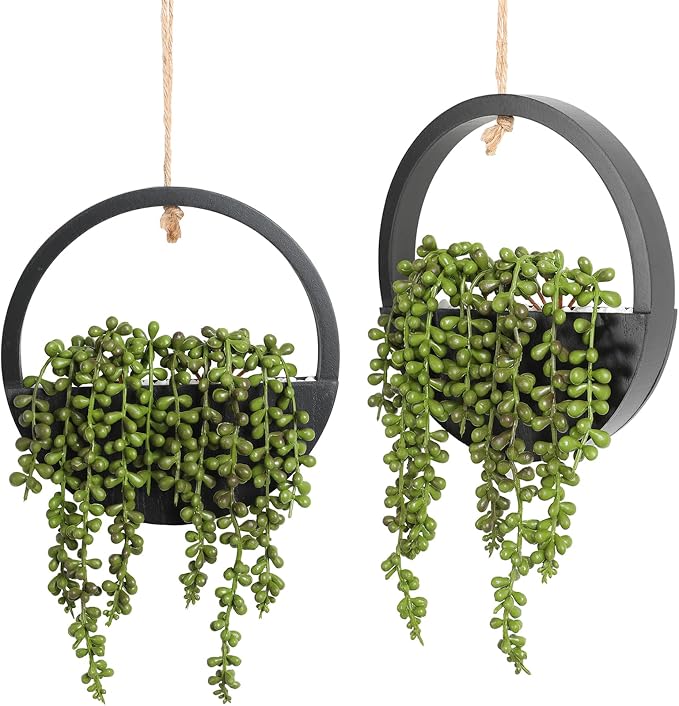 Artificial Hanging Plants Hanging Planter Fake Succulents Artificial String of