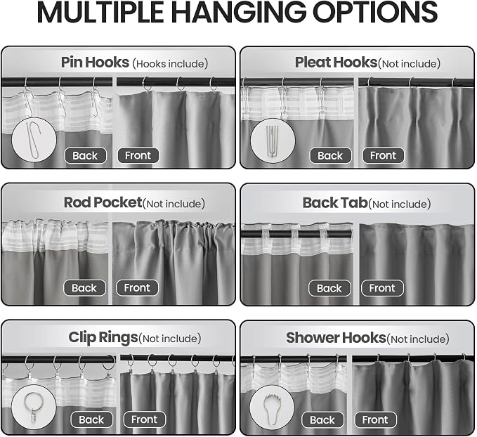 Floor to Ceiling Curtains for Wall Ceiling Mount Track