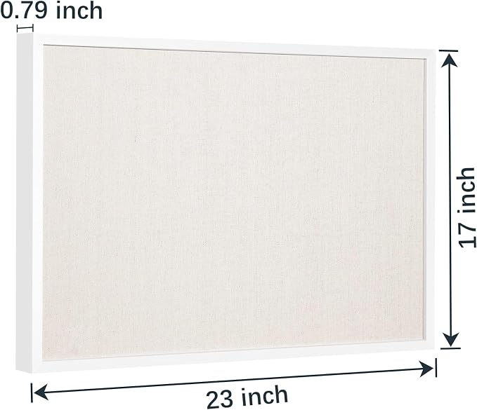 OWLKELA 17"x23" inch Linen Cork Board,