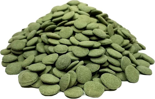 Aquatic Foods Inc. 12mm 1/2" Sinking Wafers of Algae & Spirulina Ideal for Plecos, Bottom Fish, Catfish, Shrimp, Snails, Crayfish, All Herbivorous & Omnivorous Tropical Fish...AFI Wafers..25-lbs