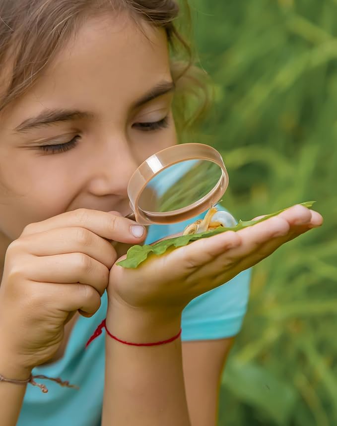 ROBUD Upgraded Kids Explorer Kit, Bug Catcher Kit with Wild Adventure Binoculars, Green Outdoor Exploration Set for Camping, Montessroi Toy for Kids Coming Closer to Nature，WRP30