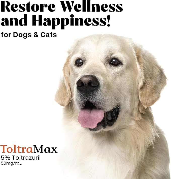 Toltrazuril 5.0% for Horses, Dogs, Cats, 120mL/4 Ounce, for Non-Food Chain Animals, Chicken