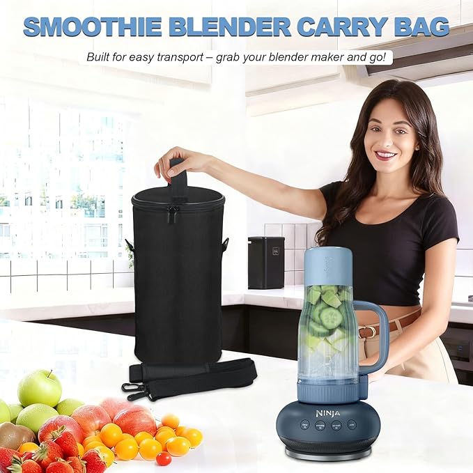 Carrying Bag for Ninja BlendBOSS Personal Smoothie Blender, Portable Blender Travel Carrier Case, Thick Padded for Protection丨Adjustable Shoulder Strap, Bag Accessories for Ninja BlendBOSS