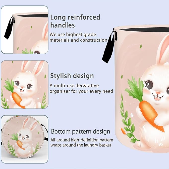 Colorful Manatee Flower Laundry Basket, Dirty Collapsible Clothes Toy Organizer Hamper for Kids Adults, Oxford Cloth Waterproof Storage Bin for Bedroom Bathroom Ocean Decor Gifts, 19.7"X15.7"