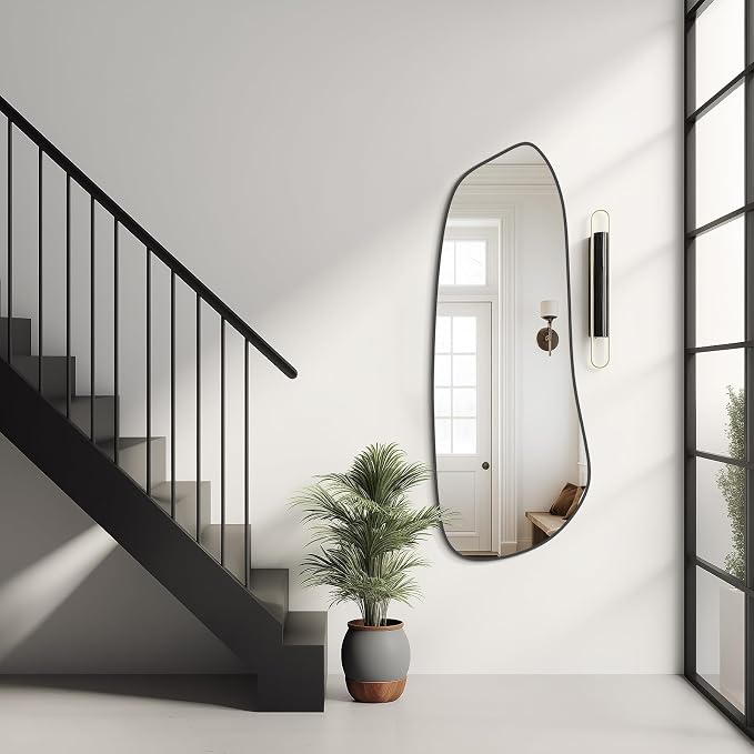 WallBeyond Irregular Wall Mirror, Asymmetrical Mirror Wall Mounted