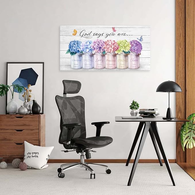 Cao Gen Decor ArtH43050 Inspirational Bible Verse Wall Art: God Says You Are