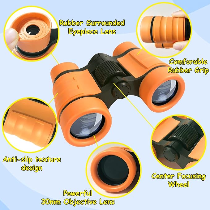 ESSENSON Kids Explorer Kit - Adventure Kit for Kids, Outdoor Explorer Kit with Binoculars, Summer Outdoor Toys for Kids Ages 4-8