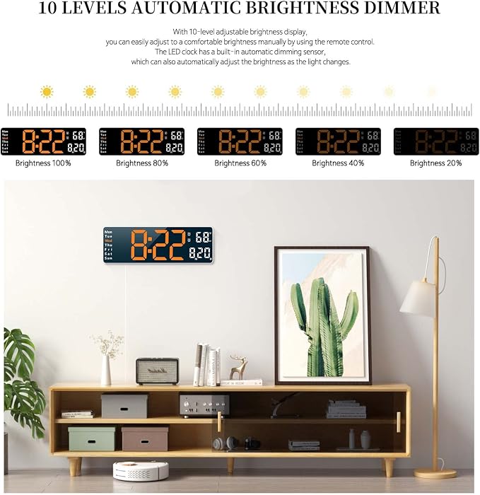 Digital Clock, Digital Wall Clock