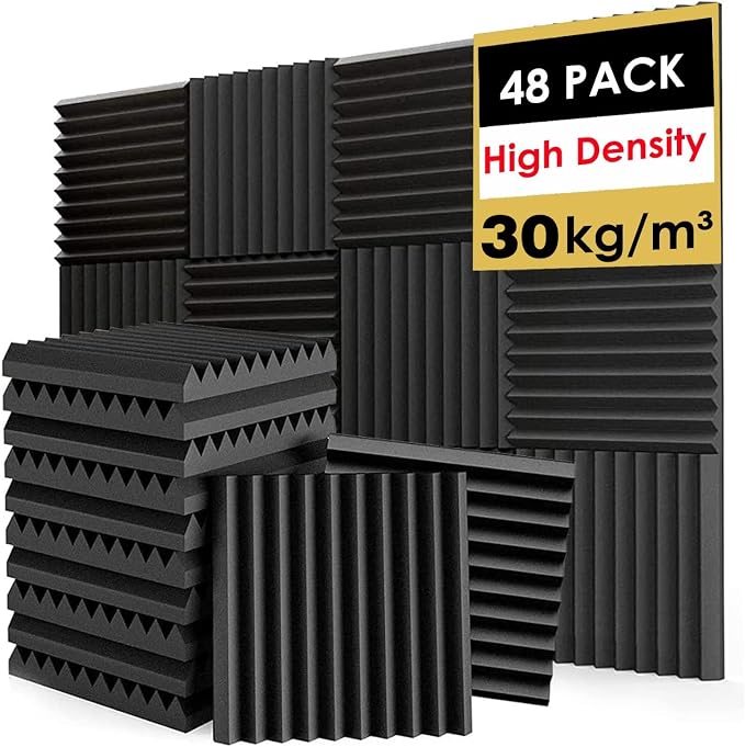 FONESO Acoustic Panels, High Density Soundproof Foam Panels