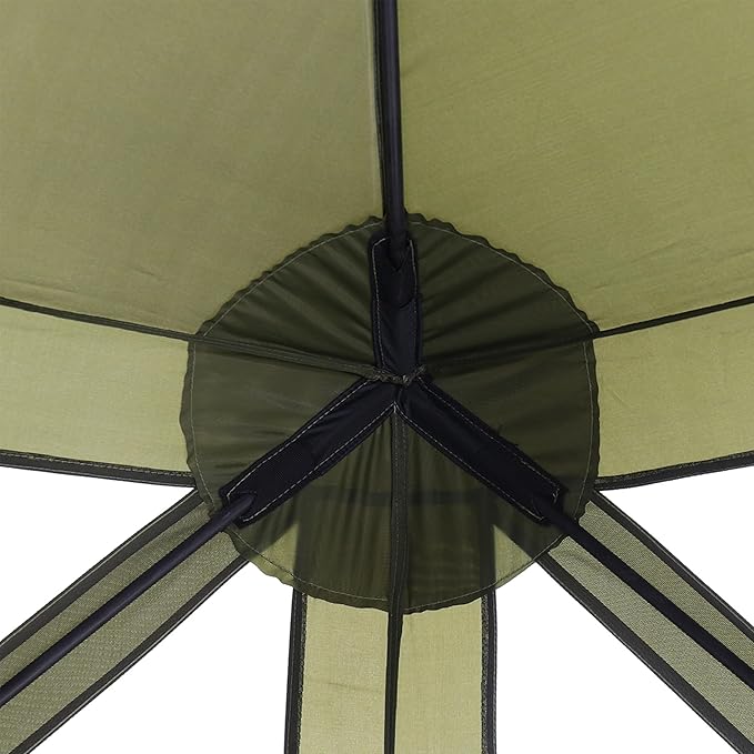 Clam Quick Set Traveler 6 by 6 Foot Portable Pop Up Outdoor Tent Canopy and Carry Bag with 3 Wind and Sun Panels Accessory, Green