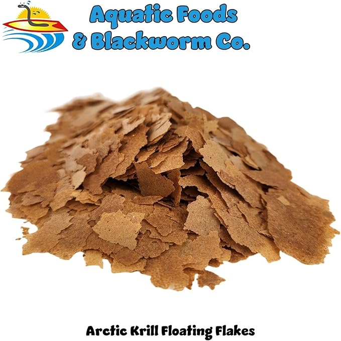 Aquatic Foods Inc. Arctic Krill Flakes which Contain Natural Carotenoids & Astaxanthin That Will Enhance The Vibrant Colors of Fish, for All Tropical and Marine Fish...WL…3-lbs Poly Bag