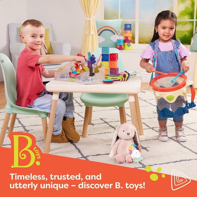 B. toys Bug Bungalow Bug Catching Kit with Mesh Bug House Case, Summer | 4-piece insect catching kit with mesh case, magnifying container, tweezers, magnifier, carry handle for nature play, 3+ Years