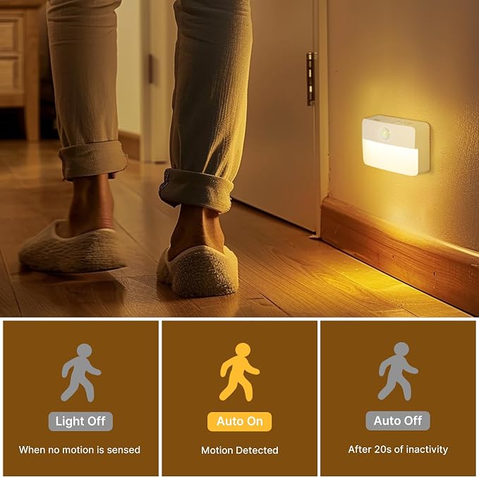 8 Pack Rechargeable Motion Sensor Stair Lights