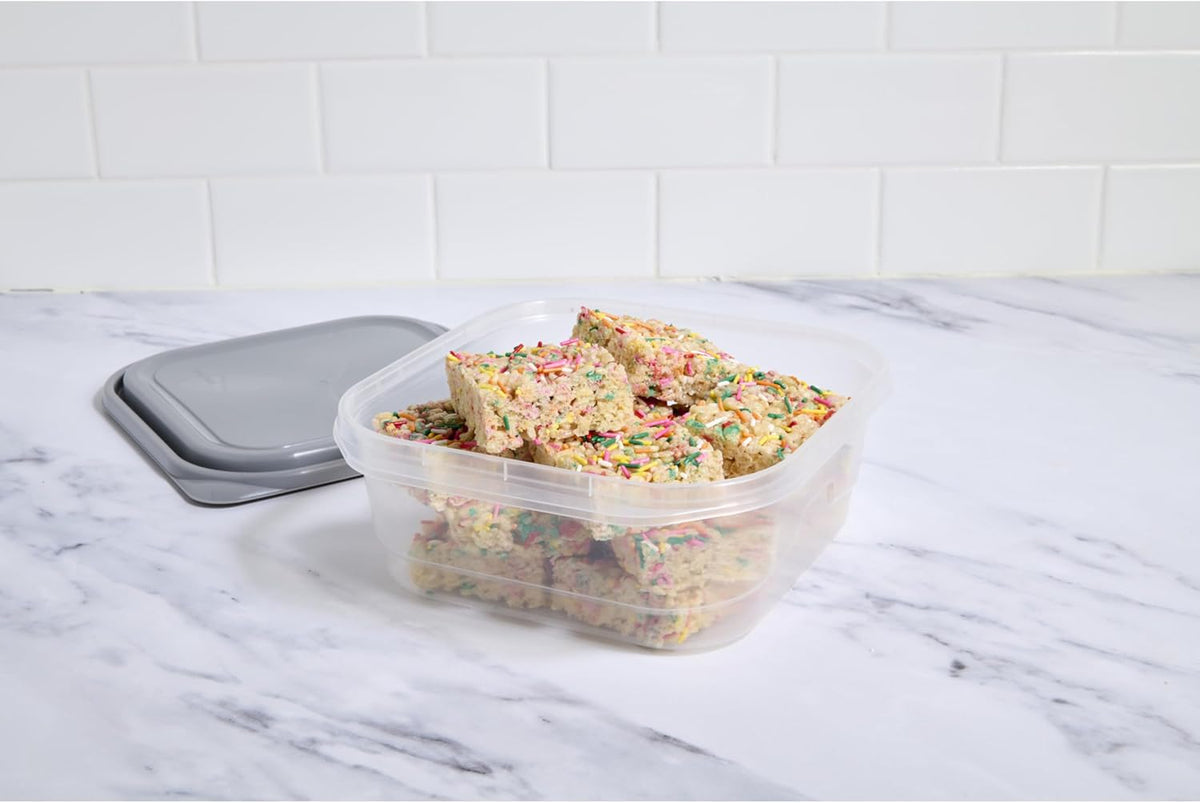 GoodCook EveryWare Extra Large Square Food Storage Container, 2 Pack, BPA Free