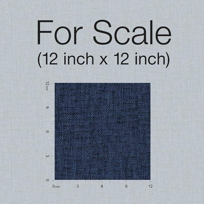 RoomMates RMK11698RL Navy Faux Grasscloth Weave Non-Textured Peel and Stick