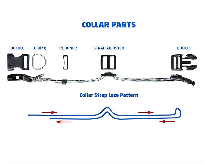 MS-5 Automatic Pet Door Collar, Genuine High Tech Pet Brand Dog Collar for Power Pet Doors - Deluxe Strap (Modern, Extra Large) - DC-MDN-MS5-XL