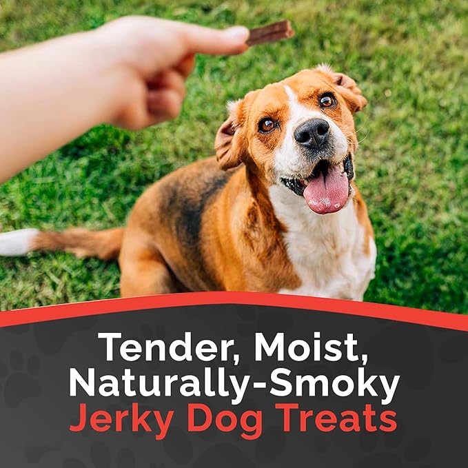 Miss Nelly's- All Natural Pork Jerky Dog Treats Made in USA Only-Original Smoke House Recipe-Minimally Processed Soft Sticks Dog Jerky Treats-32 oz. Jars