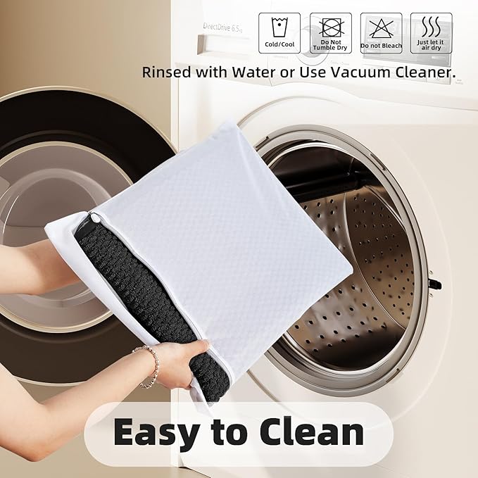Black Bathroom Rugs Non Slip Washable, Super Absorbent Thin Bath Mat Small Quick Dry Low Pile Bathroom Rug, Black 16''x24''