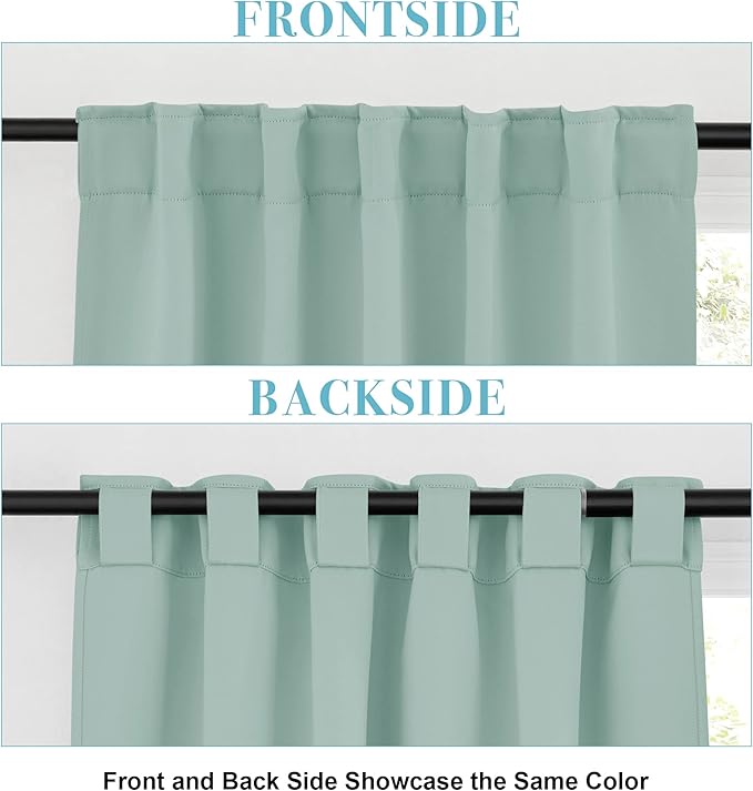 RYB HOME Bathroom Curtains Blackout