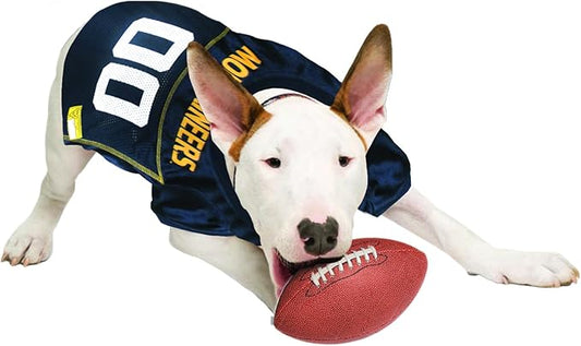 Pets First NCAA College West Virginia Mountaineers Mesh Jersey for DOGS & CATS, XX-Large. Licensed Dog Jersey with your Favorite Football/Basketball College Team