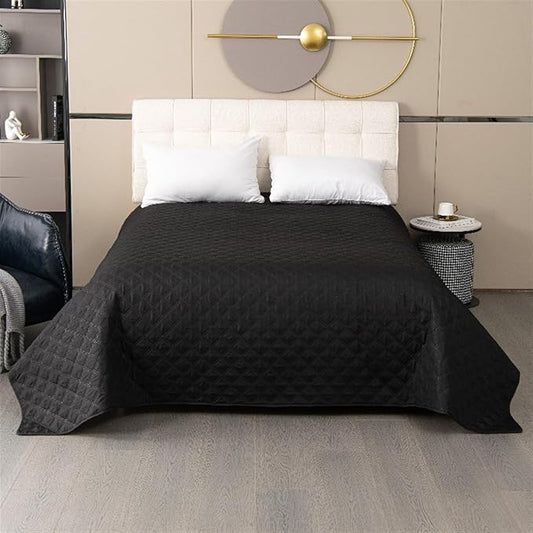 GIBZ Waterproof Dog Bed Cover Anti Slip Pet Furniture Protector Blanket Washable Thick Quilted Mat, Black, 50.8x76.2cm