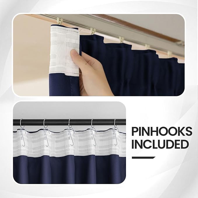 Blackout Large Window Wide Curtains