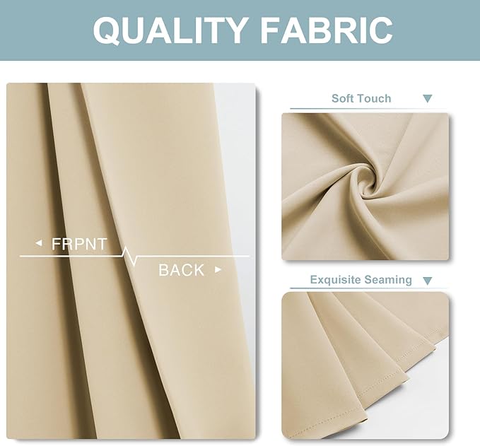 ChrisDowa Blackout Curtains 45 inches Long