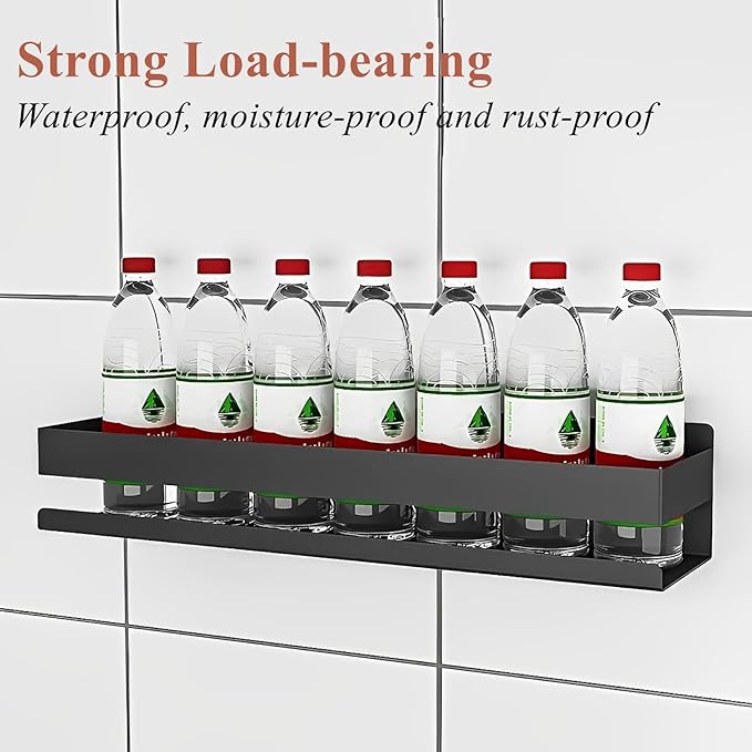 15.7inches Stainless Steel Wall Mounted Floating Shelves for Kitchen,Bathroom,Living Room Storage Shelf,Rust Protection, Easy to Clean