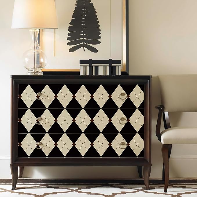 Simon&Siff Retro Checkered Peel and Stick Wallpaper Black and White Wallpaper