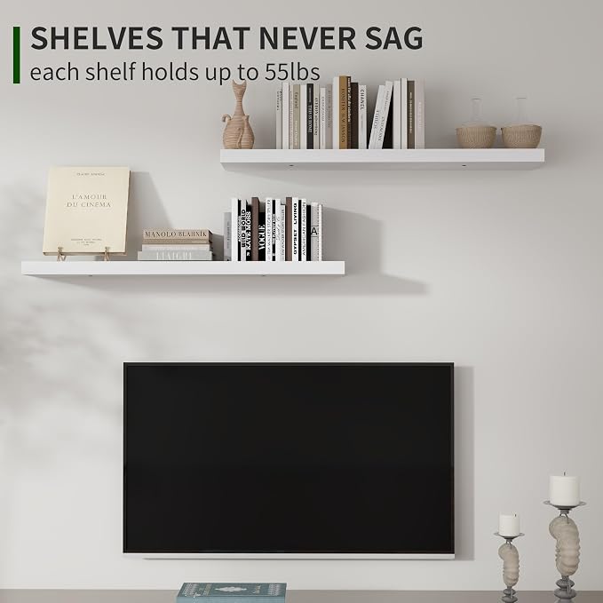 Marsmiles Wood Floating Shelves