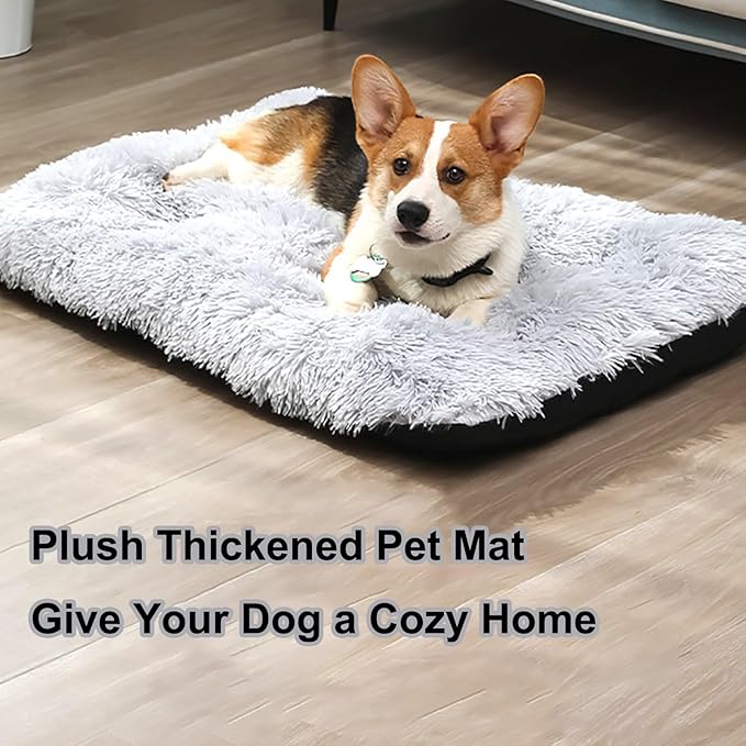 Dog Crate Mat, Dog Bed for Large Dogs, Comfy Fluffy Kennel Pad Anti-Slip for Dog beds & Furniture, Quilted Dog Bed for Pets for Medium/Small Dogs Cats (Color : A1, Size : 20x14.9)