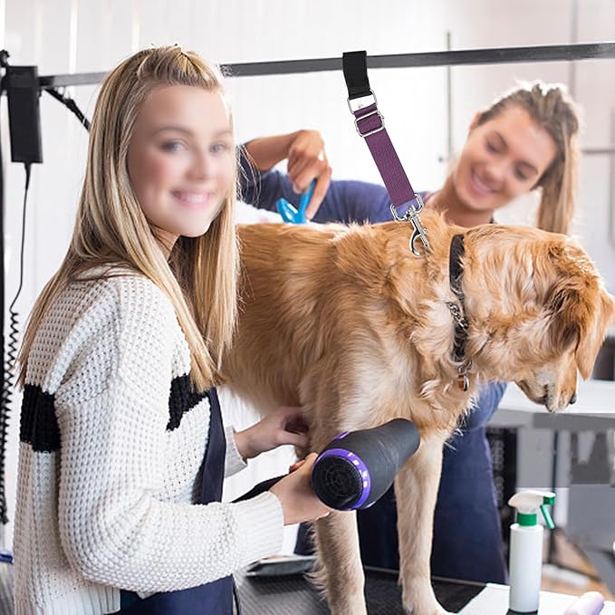Pet Dog Grooming Arm Accessories - Dogs Loop Pets Grooming Loops Extension Straps 2 PCS Adjustable Secure and Stable Loop Extender Bathing Restraint Leashes for Small Medium & Large Dog