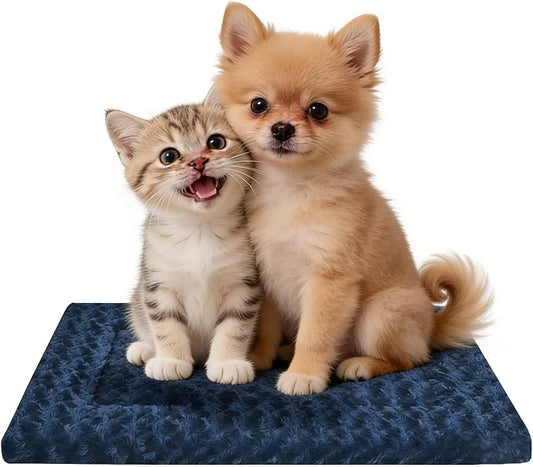 Dog Bed Mat - Reversible Dog Crate Bed Mats, Soft & Breathable Kennel Pad, Durable Crate Bed for Small Dogs & Cats