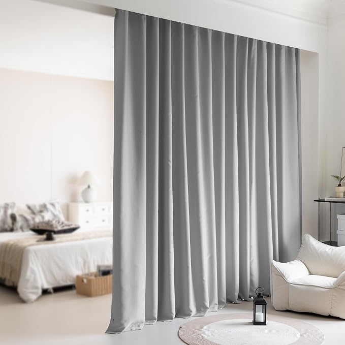 Room Divider Curtains, Extra Wide Theater Curtains Perfect