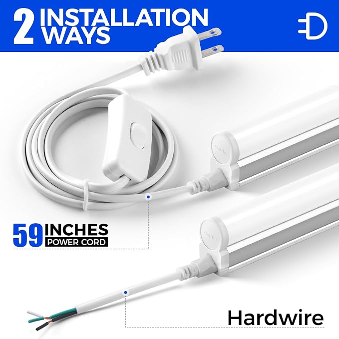 Barrina T5 4FT LED Shop Light, Ceiling Commercial Bay Light