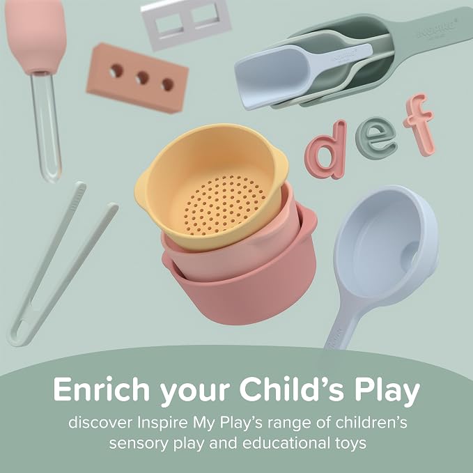 Silicone Kids Sensory Numbers for Kids | Childrens Maths Set | Maths Resources Early Years | Number Toys Early Years Resources | Suitable for 3 Years Plus | Tuff Tray Accessories
