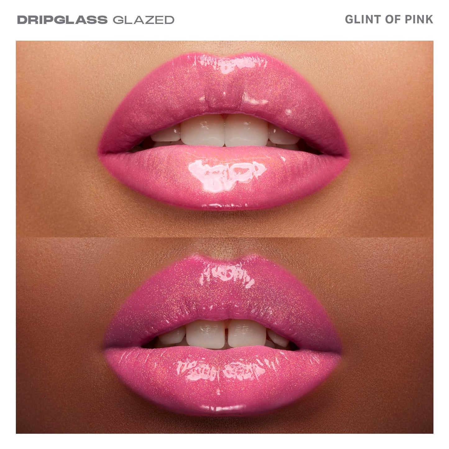 Morphe Dripglass High Shine Lip Gloss - Glazed, Semi-Sheer & Nourishing Lip Makeup - Buildable Formula Infused with Plant-Derived Squalane & Vitamin E - Glint Of Pink (0.13 oz)