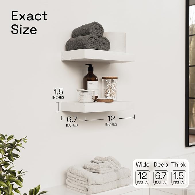BAOBAB WORKSHOP Solid Wood Floating Shelves