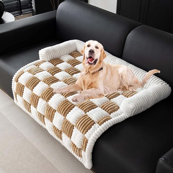 Dog Couch Cover Protector, Pet Couch Covers for Sofa, Washable Pet Bed Couch Cover, Pet Friendly Sofa Cover for Large Dogs, Furniture Protector Pet Sofa Mat for Dogs and Cats, with Anti-Slip Bottom
