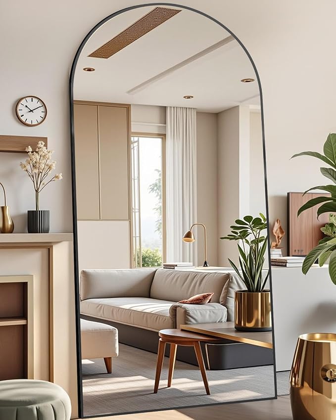 DMWOODFL 71"x30" Arched Full Length Mirror